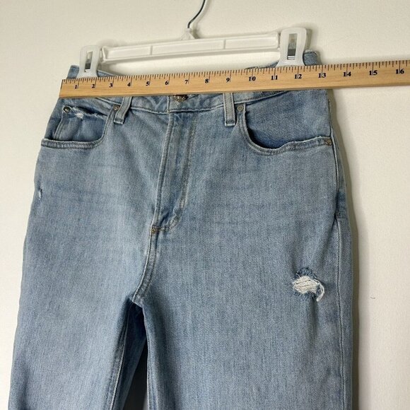 Paige Sarah Slim Jeans Womens Size 27 High Rise Ankle Light Wash Destructed - Picture 6 of 12